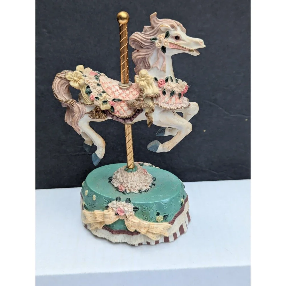 Heritage House Melodies County Fair Collection Carousel Horse-As Time Goes By